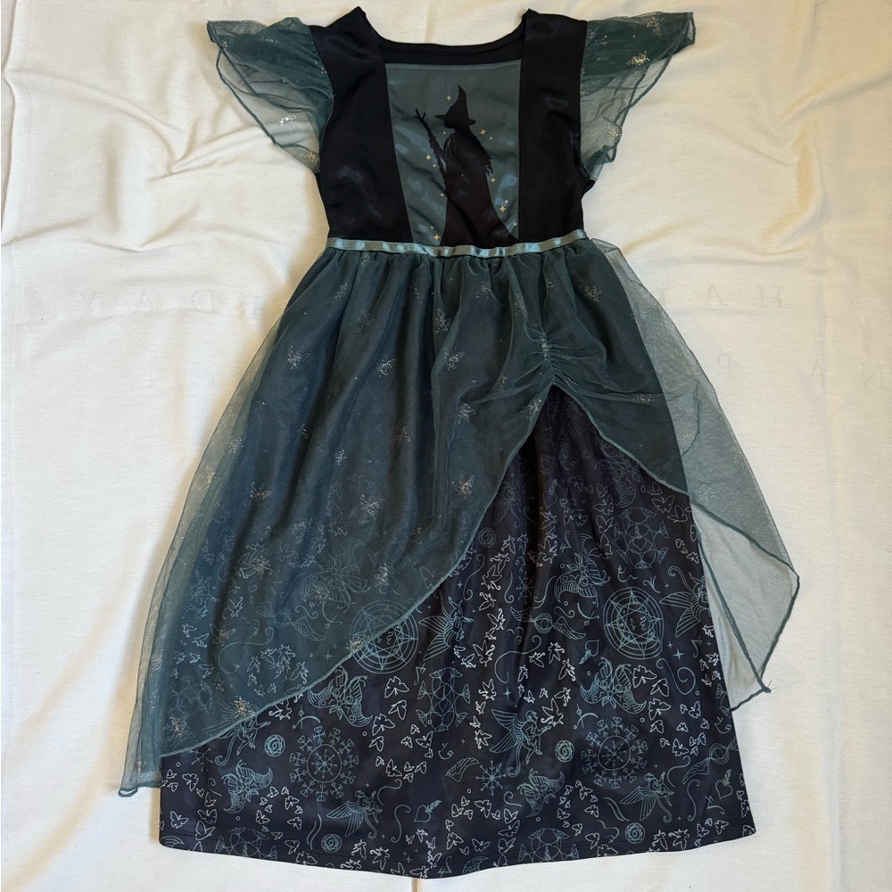 Enchanting Teal and Black Dress (wicked)